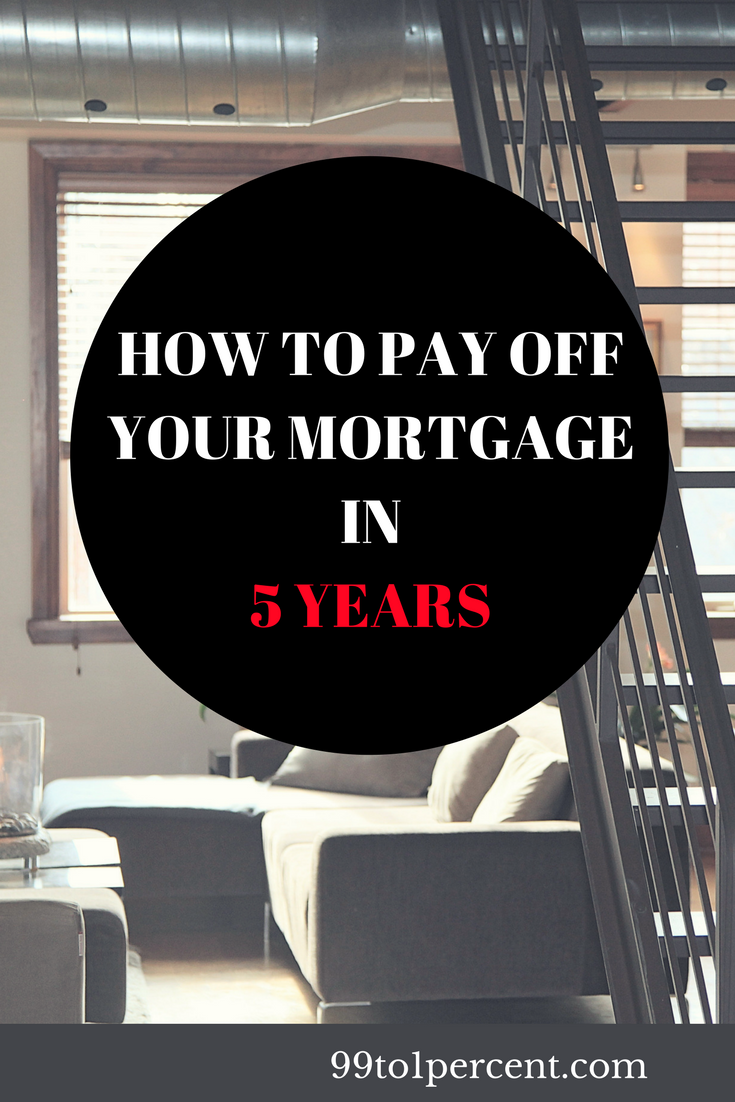 HOW TO PAY OFF A MORTGAGE IN 5 YEARS