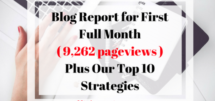 Blog Report for First Full Month Plus Our Top 10 Strategies